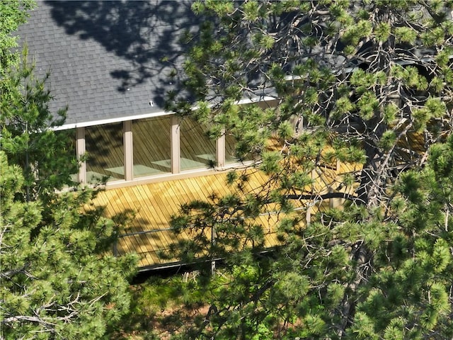 8674 Nor Wis Rd, Hayward, WI 54843 - exterior view of a shingled roof