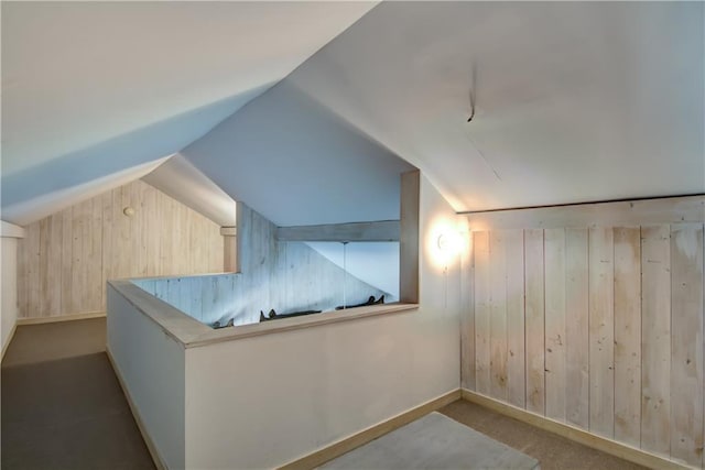 8674 Nor Wis Rd, Hayward, WI 54843 - bonus room with wood walls and lofted ceiling