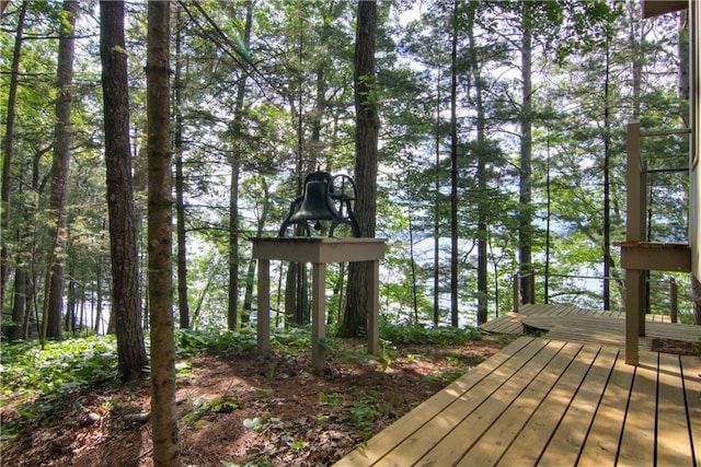 8674 Nor Wis Rd, Hayward, WI 54843 - view of wooden deck