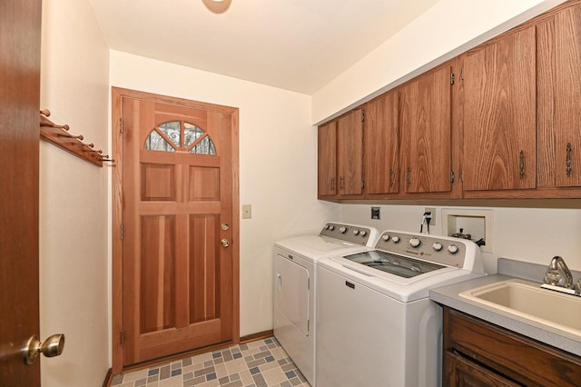10500 W Good Hope Rd, Milwaukee, WI 53224 - laundry area with cabinet space and washer and clothes dryer