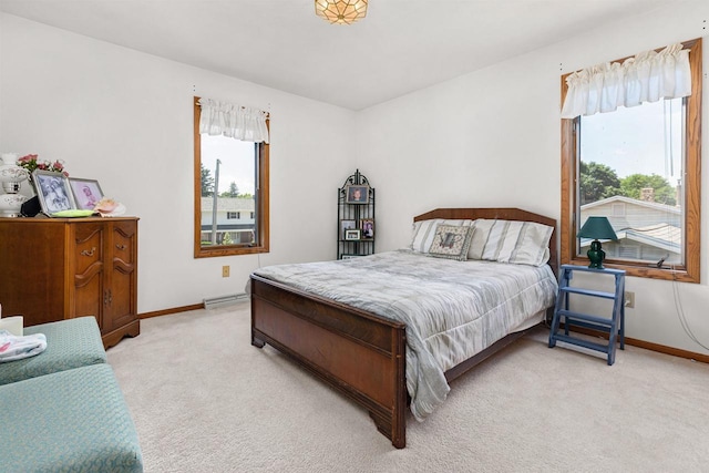 1334 W Cloverdale Dr, Appleton, WI 54914 - bedroom with light carpet and baseboards