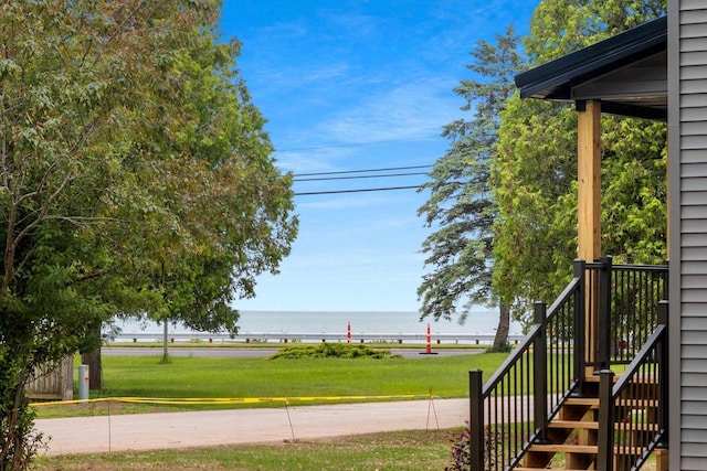 120 Eleonor St, Two Rivers, WI 54241 - water view featuring stairs
