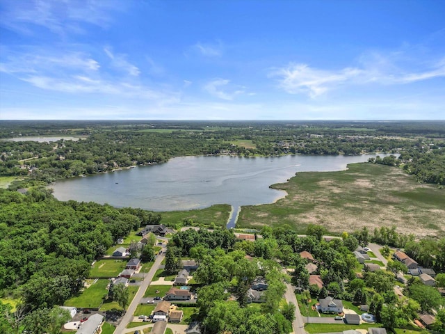 7705 241st Ave, Salem, WI 53168 - aerial view of property's location with a large body of water and nearby suburban area