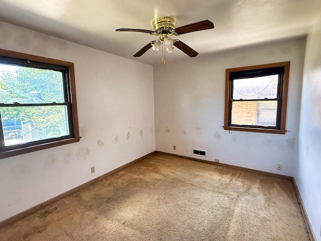 6352 W Medford Ave, Milwaukee, WI 53218 - carpeted empty room featuring plenty of natural light and a ceiling fan