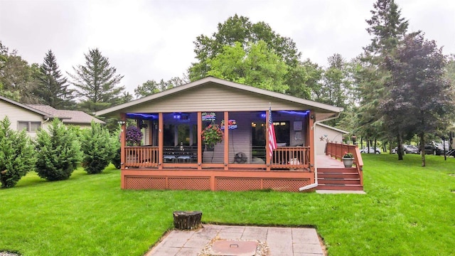 361 Penhurst Way, Nekoosa, WI 54457 - back of house with a lawn
