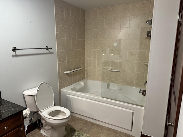 333 W Mifflin St Unit 1156, Madison, WI 53703 - bathroom featuring tile patterned flooring, vanity, and bathtub / shower combination