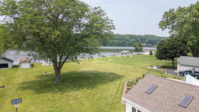 2278 S Riverside Dr, Beloit, WI 53511 - view of yard with a water view