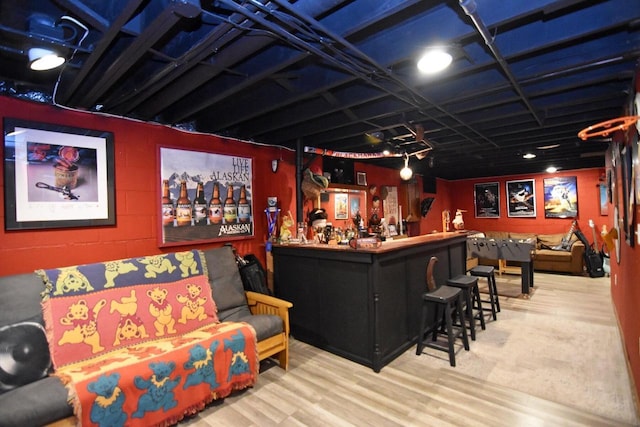 6401 237th Ave, Salem, WI 53168 - indoor bar with wood finished floors