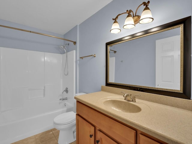 N8986 Swift Lake Dr, East Troy, WI 53120 - full bathroom featuring tile patterned flooring, vanity, and  shower combination