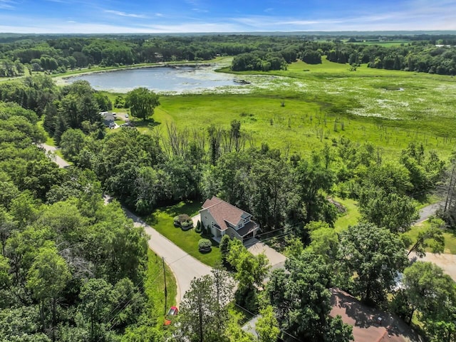 N8986 Swift Lake Dr, East Troy, WI 53120 - aerial view of a large body of water and a heavily wooded area