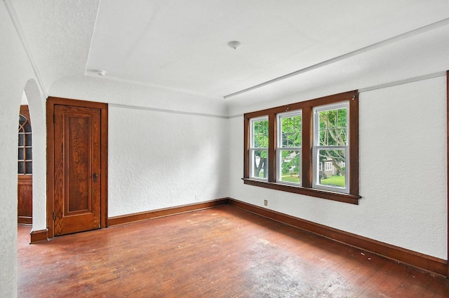 6222 W Locust St Unit 6224, Milwaukee, WI 53210 - spare room with a textured wall and hardwood / wood-style floors