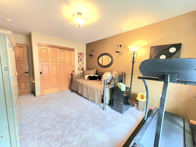 4023 Hazelnut Ct, Sheboygan, WI 53081 - bedroom featuring a closet and light colored carpet