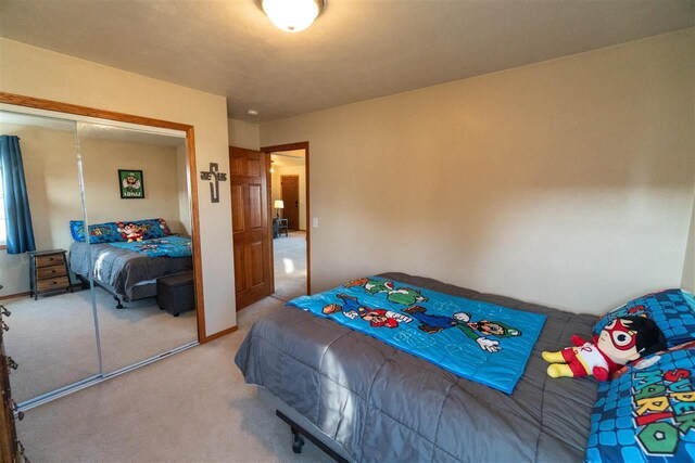 W5353 Amy Ave, Appleton, WI 54915 - bedroom with light carpet and a closet
