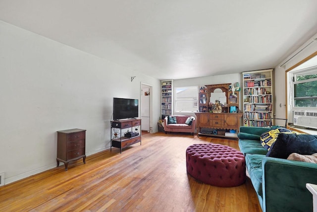 3613 Spenser Ln, Madison, WI 53704 - living room with wood finished floors and built in shelves
