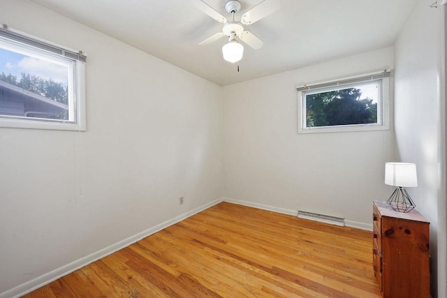 3613 Spenser Ln, Madison, WI 53704 - empty room featuring light wood finished floors and a ceiling fan