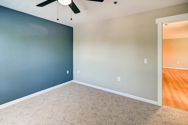 201 Kearney Way Unit 201, Waunakee, WI 53597 - carpeted spare room with ceiling fan and baseboards