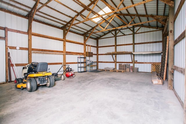 403 Bluebird Ln, Loyal, WI 54446 - garage featuring metal wall