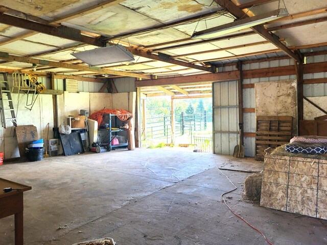 W6747 Legler Valley Rd, New Glarus, WI 53574 - view of garage