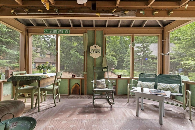 17705 Nicolet Rd, Townsend, WI 54175 - sunroom / solarium featuring wood finished floors