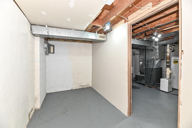 9618 W Bradley Rd, Milwaukee, WI 53224 - unfinished below grade area featuring heating unit