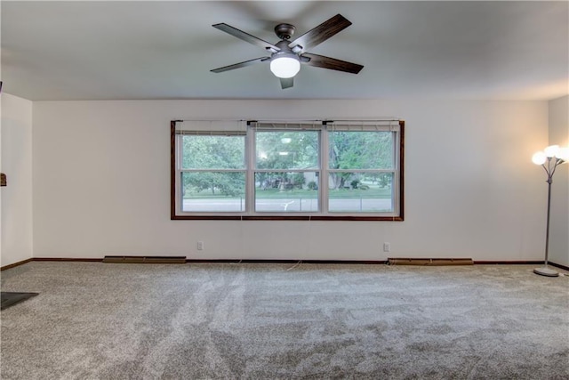 3474 Delbert Rd, Eau Claire, WI 54703 - unfurnished room featuring a ceiling fan and carpet flooring