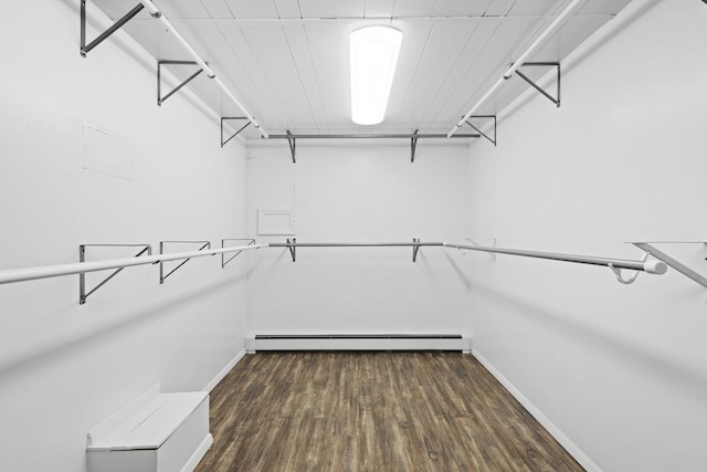 4350 S US Highway 45, Oshkosh, WI 54902 - spacious closet featuring a baseboard radiator and wood finished floors