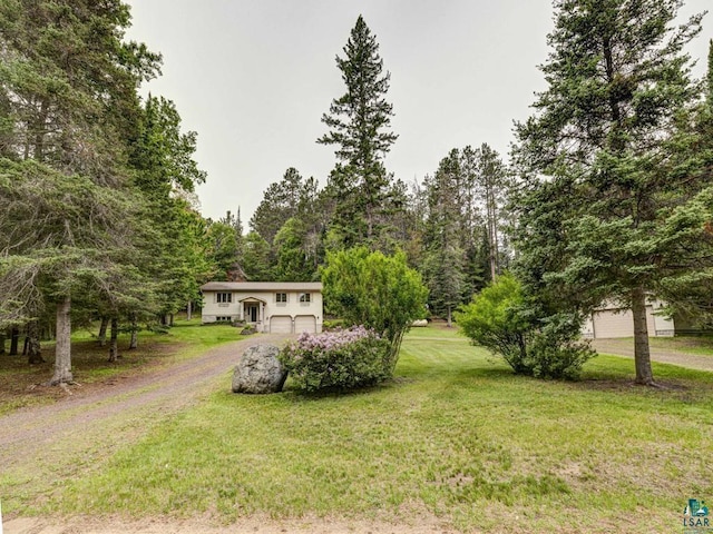 10811 S Patterson Rd, Solon Springs, WI 54873 - view of front of house featuring driveway and a front lawn