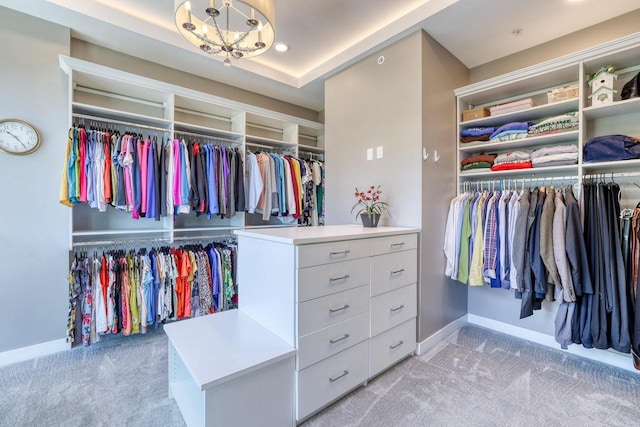 215 E Pleasant St Unit 304, Oconomowoc, WI 53066 - spacious closet featuring carpet floors and a chandelier