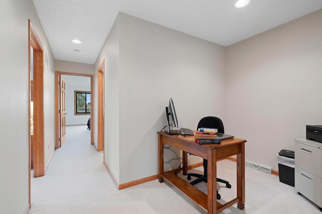 5330 Deer Trail Ln, Sheboygan, WI 53083 - office area with light carpet and recessed lighting