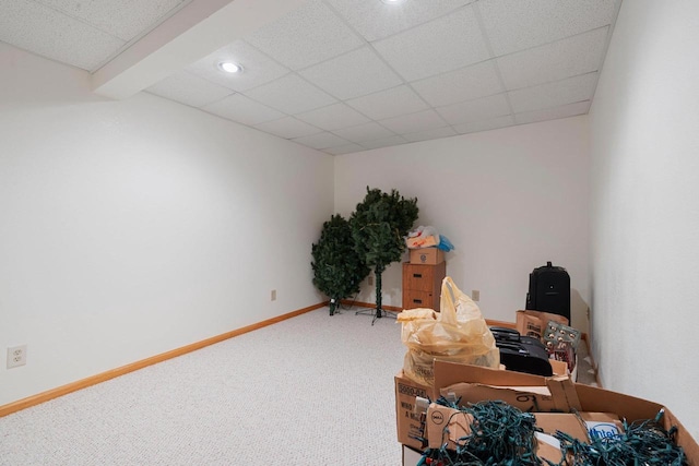 5330 Deer Trail Ln, Sheboygan, WI 53083 - carpeted office with recessed lighting and baseboards