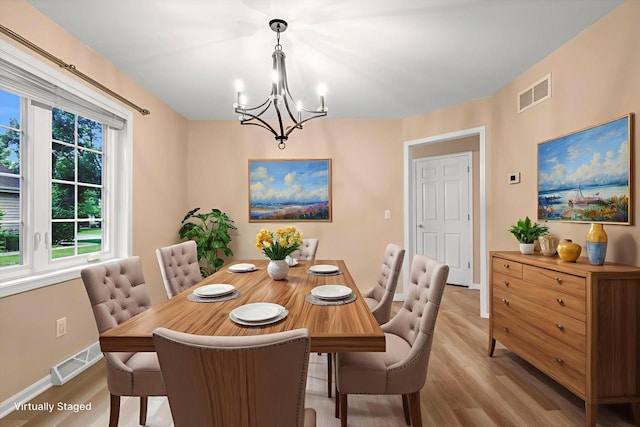 2855 River Birch Dr Unit D, Brookfield, WI 53045 - dining room with a chandelier and light wood-type flooring