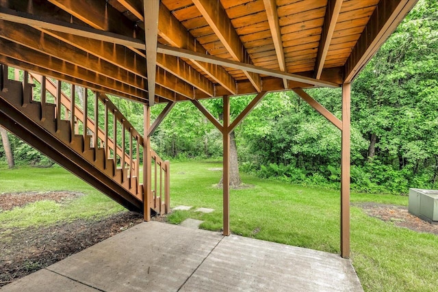 2855 River Birch Dr Unit D, Brookfield, WI 53045 - view of patio / terrace with stairway