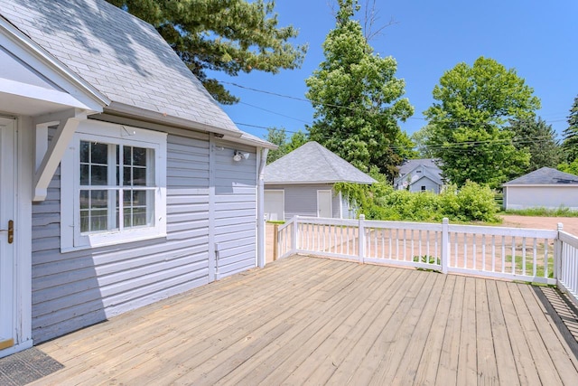 305 N Center Ave, Merrill, WI 54452 - view of wooden terrace