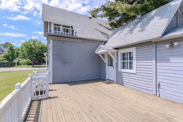 305 N Center Ave, Merrill, WI 54452 - view of wooden deck