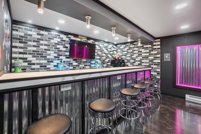 1451 Whalen Dr, Oconomowoc, WI 53066 - community bar area with backsplash and recessed lighting
