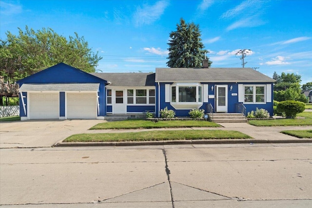 3021 Dwight St, Racine, WI 53403 - single story home featuring an attached garage, concrete driveway, and a chimney