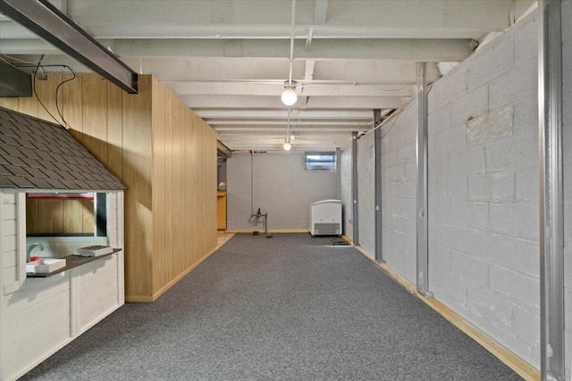 3021 Dwight St, Racine, WI 53403 - below grade area with carpet floors