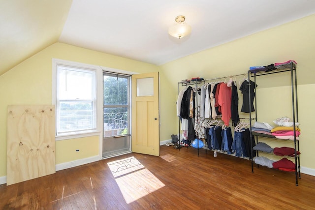 3940 N 64th St, Milwaukee, WI 53216 - additional living space with wood finished floors and lofted ceiling