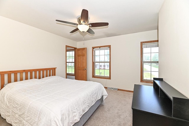 2191 W Hope Ln, Oak Creek, WI 53154 - bedroom with carpet floors and a ceiling fan