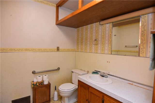 15754 County Highway M, New Auburn, WI 54757 - bathroom with vanity and toilet