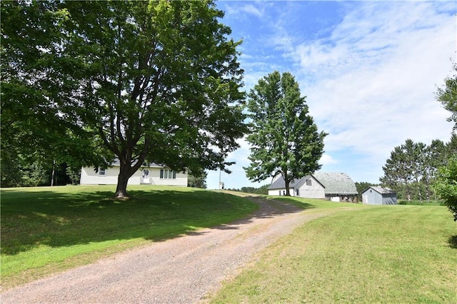 15754 County Highway M, New Auburn, WI 54757 - view of dirt / gravel driveway