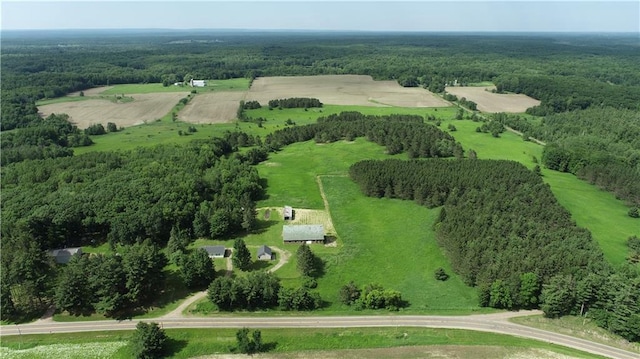 15754 County Highway M, New Auburn, WI 54757 - aerial view of a heavily wooded area