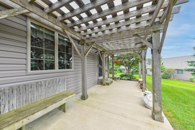 W203N16149 Pin Oak Cir, Jackson, WI 53037 - view of patio featuring a pergola