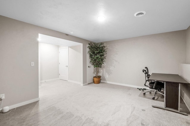 217 N Van Buren St, Green Bay, WI 54301 - office area featuring carpet and baseboards