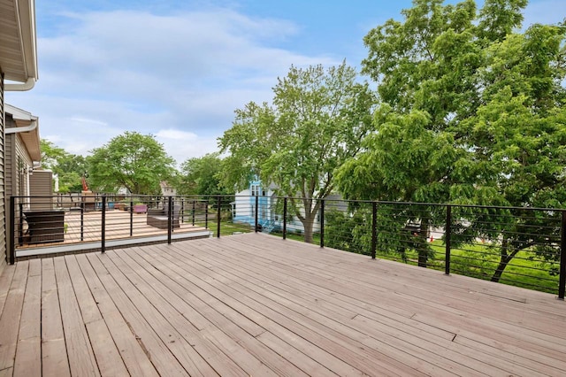 217 N Van Buren St, Green Bay, WI 54301 - view of wooden deck
