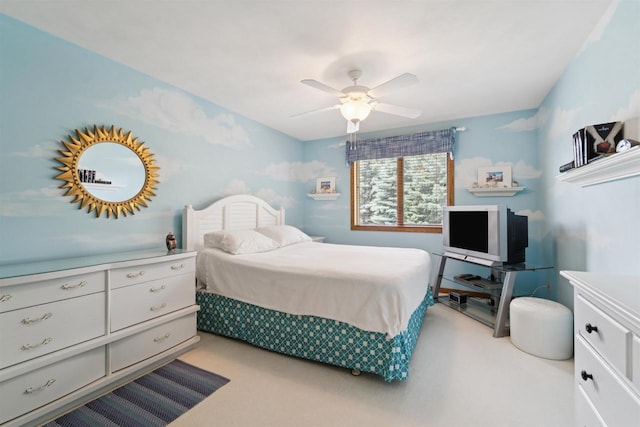 330 W Florida Ave, Appleton, WI 54911 - bedroom with a ceiling fan and light colored carpet