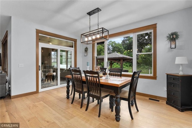 3735 Crest Ridge Ct, Eau Claire, WI 54701 - dining area featuring light wood-style flooring and baseboards