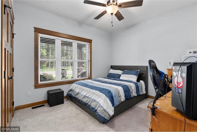 3735 Crest Ridge Ct, Eau Claire, WI 54701 - bedroom featuring carpet and a ceiling fan