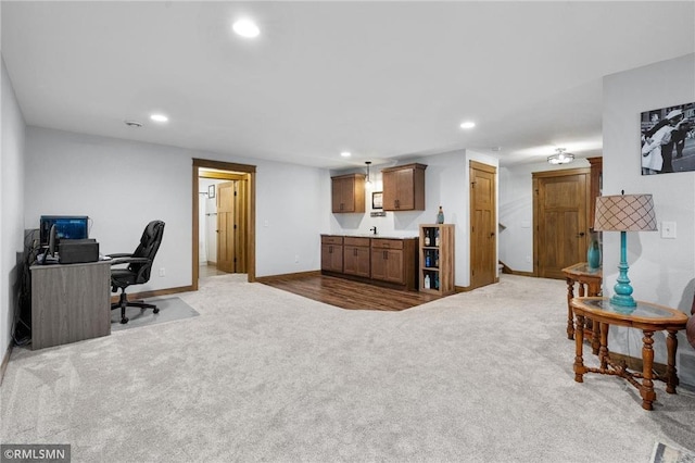 3735 Crest Ridge Ct, Eau Claire, WI 54701 - carpeted office space with recessed lighting