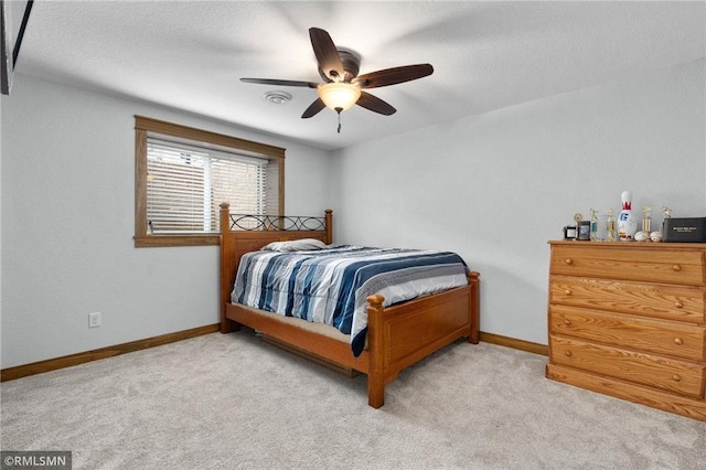 3735 Crest Ridge Ct, Eau Claire, WI 54701 - bedroom with light carpet and ceiling fan